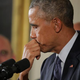 President Barack Obama pauses as he speaks about the victims of the 2012 Sandy Hook Elementary School shooting in Newtown, Conn., and about his efforts to increase federal gun control in the East Room of the White House in Washington, D.C., Jan. 5, 2016.
Chip Somodevilla/Getty Images